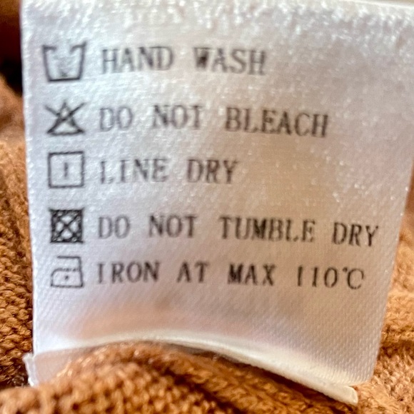 Nancy Yang Cardigan Sweater-Camel-Size Large - Picture 9 of 12